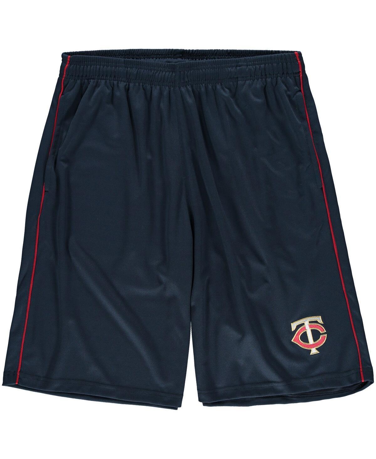 Men's Majestic Navy Minnesota Twins Big & Tall Mesh Shorts, Size: 3XLT, Blue Product Image