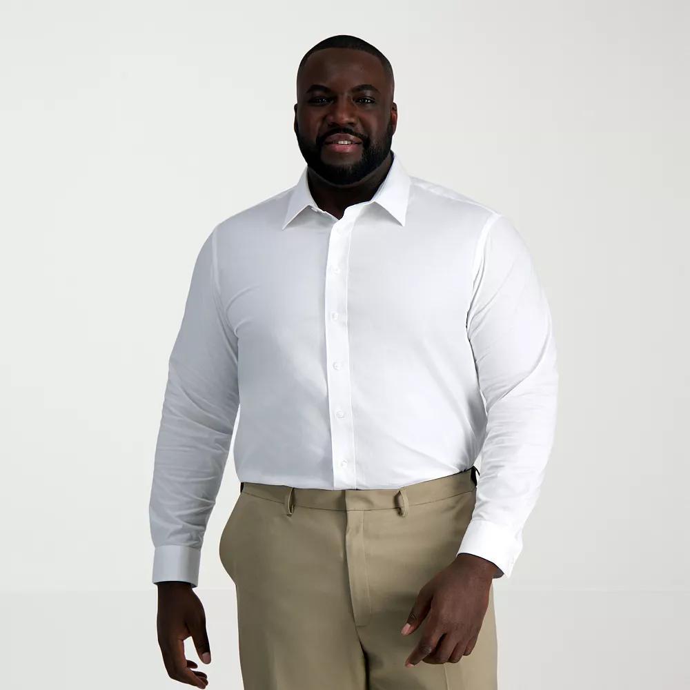 Big & Tall Haggar® Smart Wash® Classic Fit Solid Dress Shirt, Men's,  Product Image