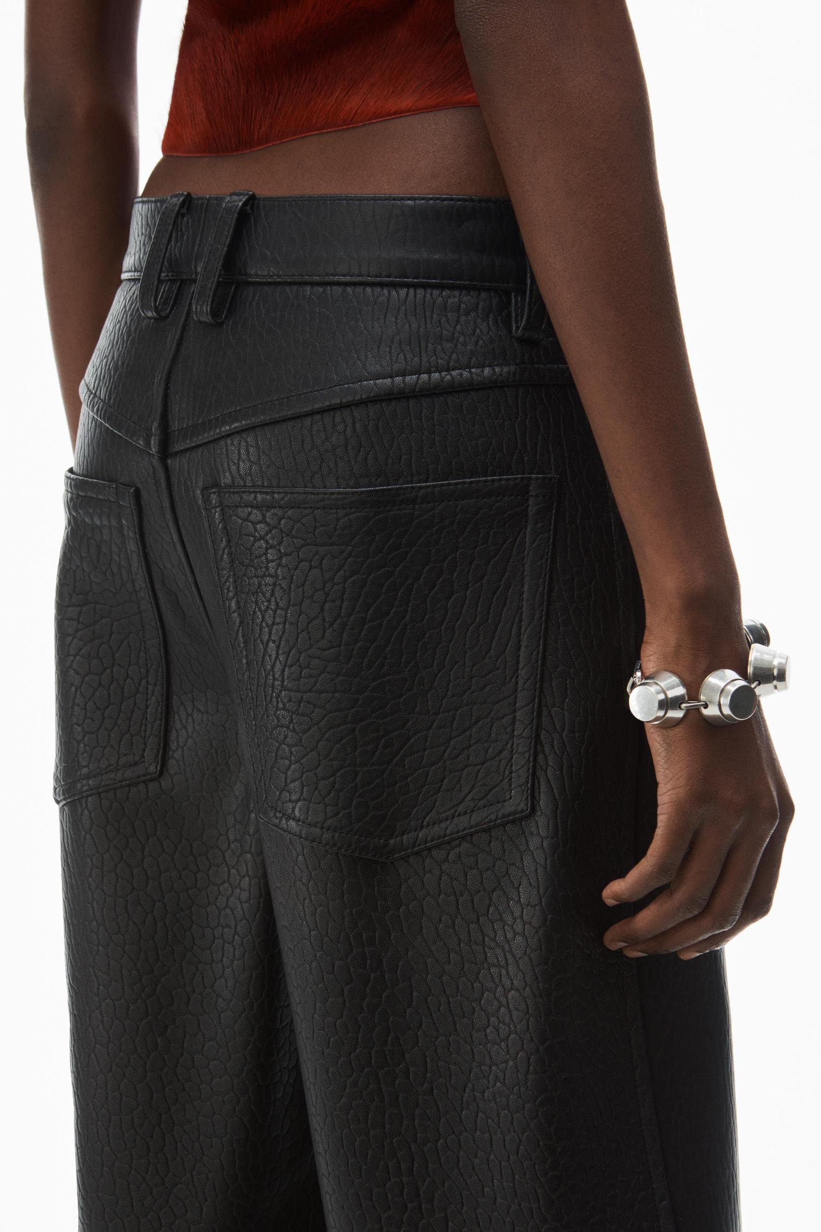 Low-rise Five-pocket Pant In Lambskin Leather Product Image