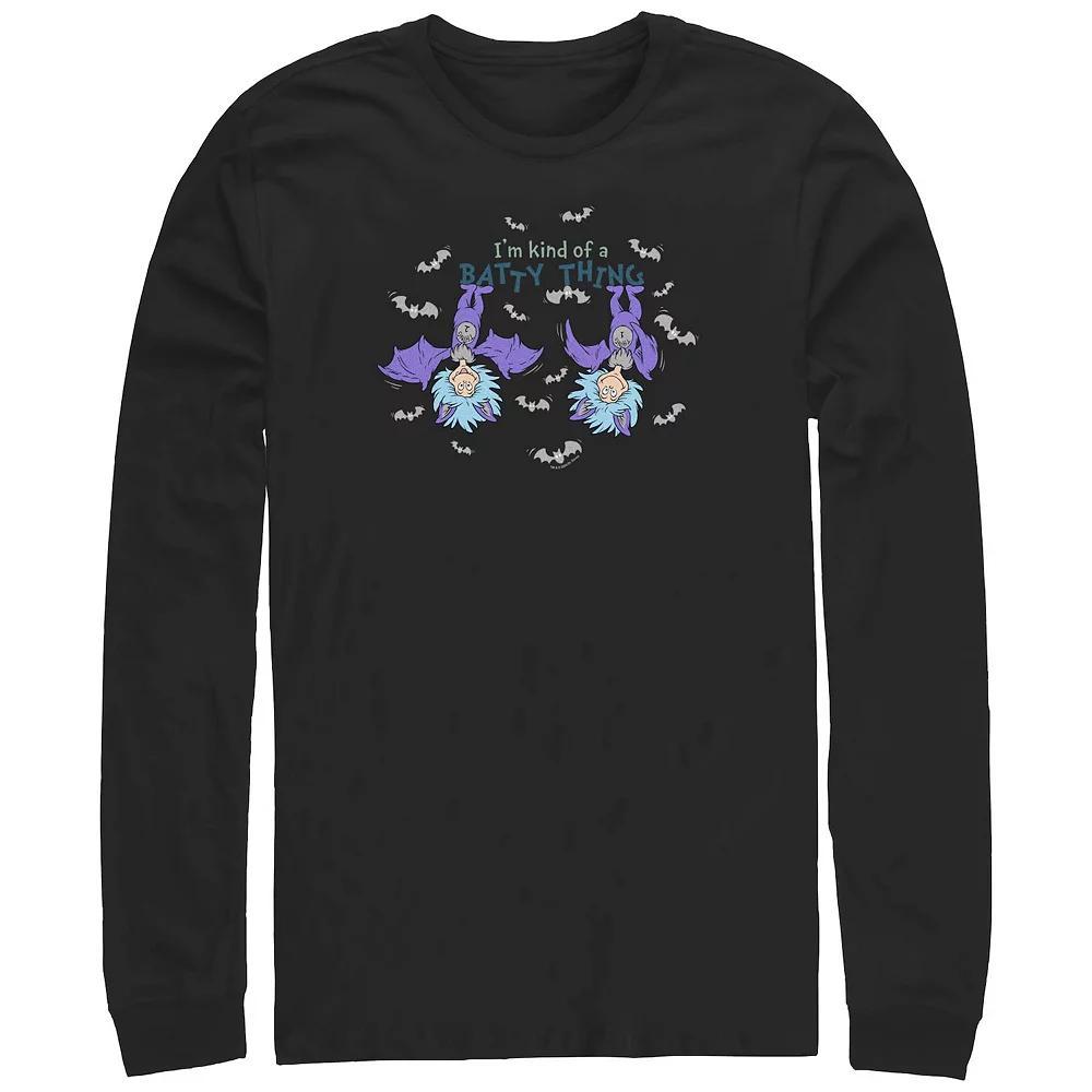 Men's Dr. Seuss I'm Kind Of A Batty Thing Long sleeves Graphic Tee, Size: 3XB, Black Product Image