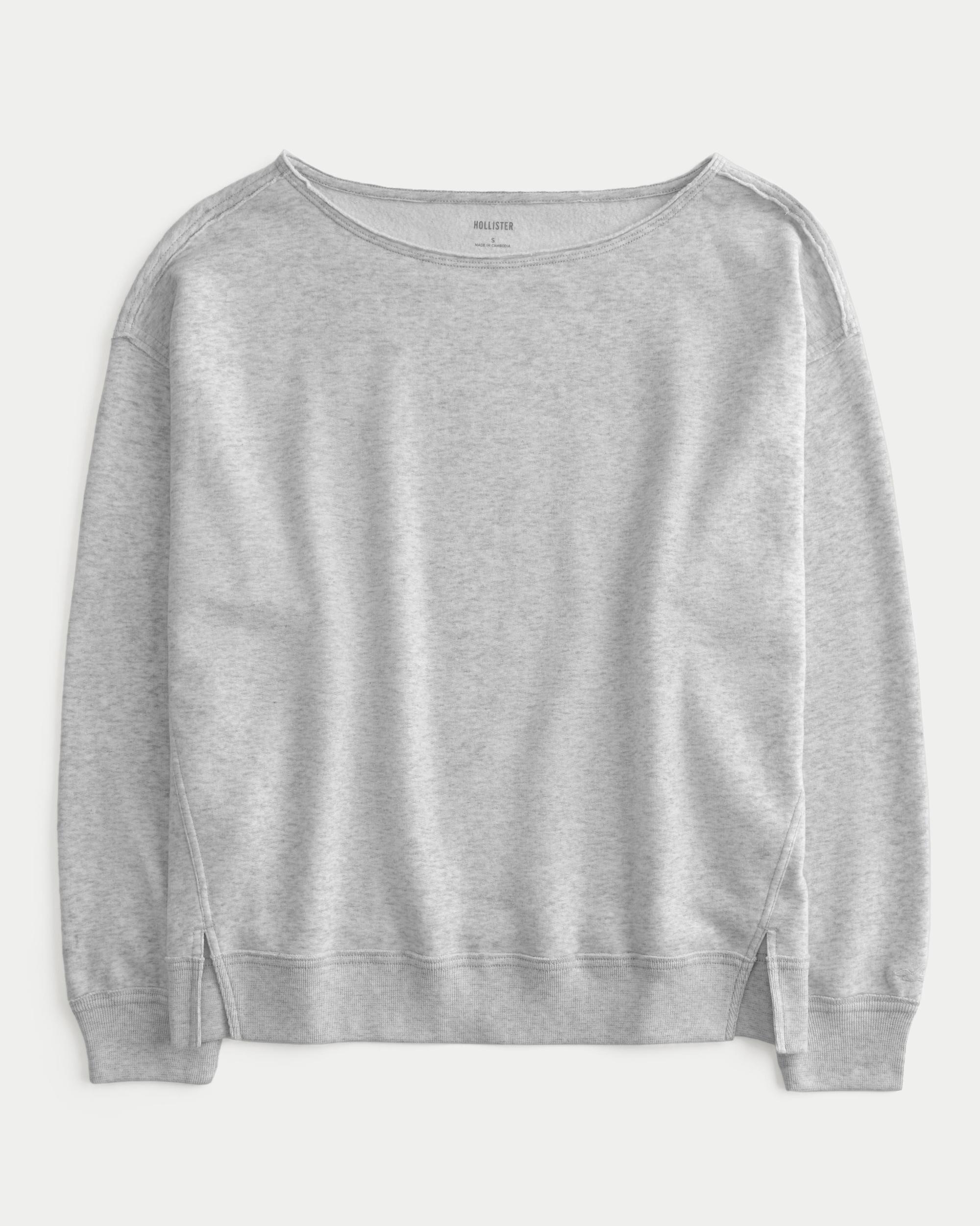 Oversized Off-the-Shoulder Sweatshirt Product Image