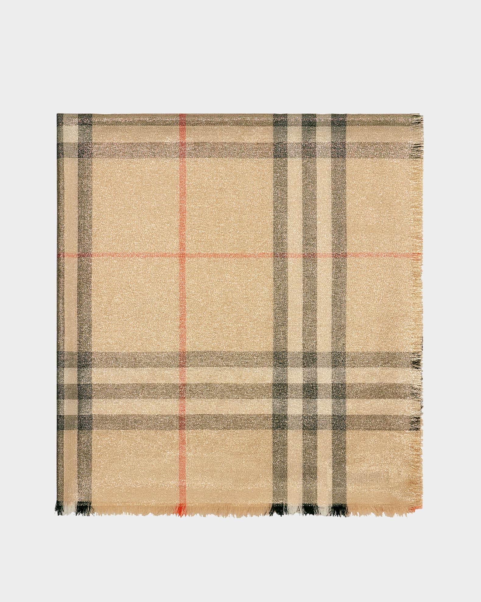 Giant Check-Print Wool-Blend Scarf Product Image