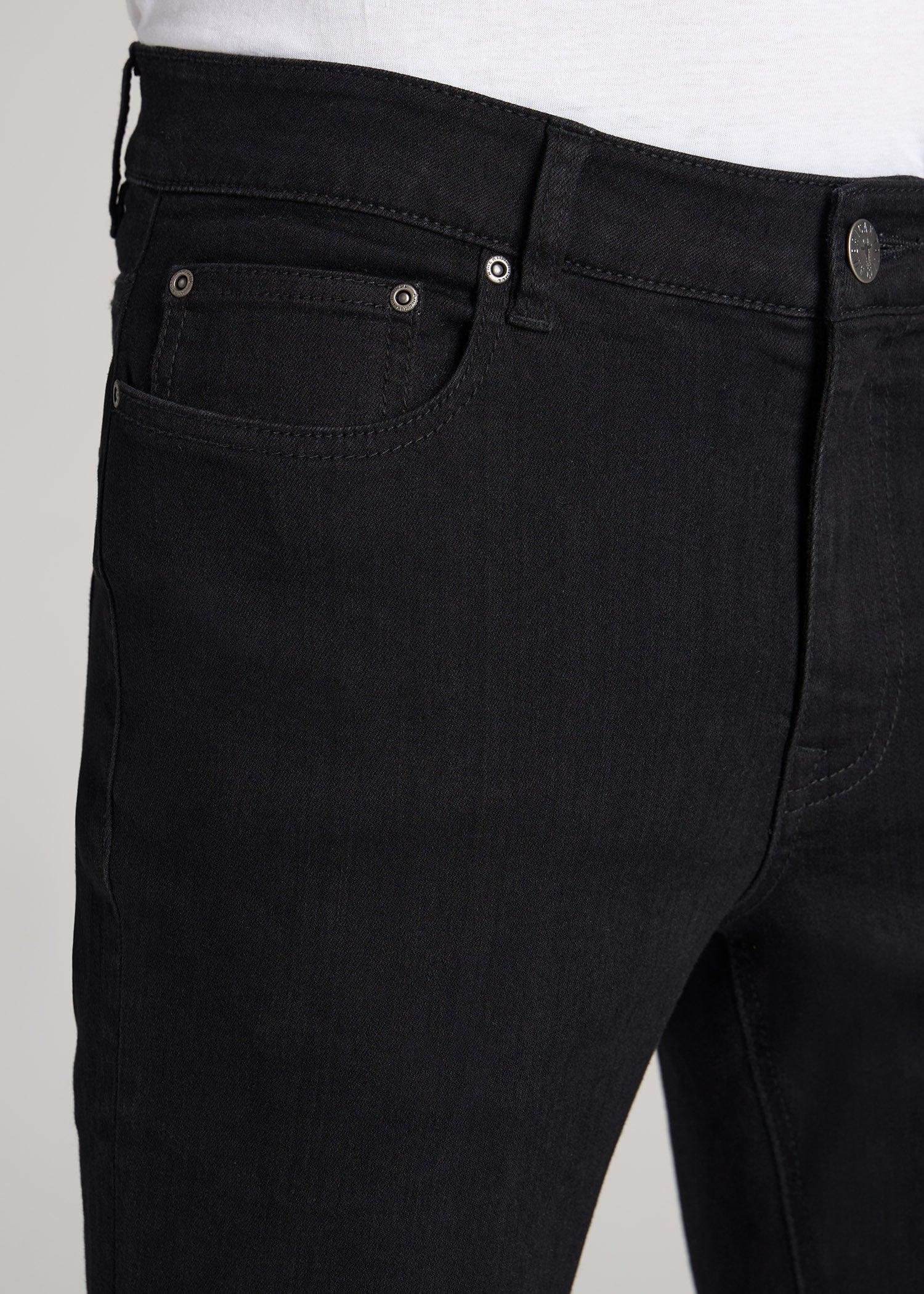 Dylan Slim Fit Jeans for Tall Men in Black Product Image