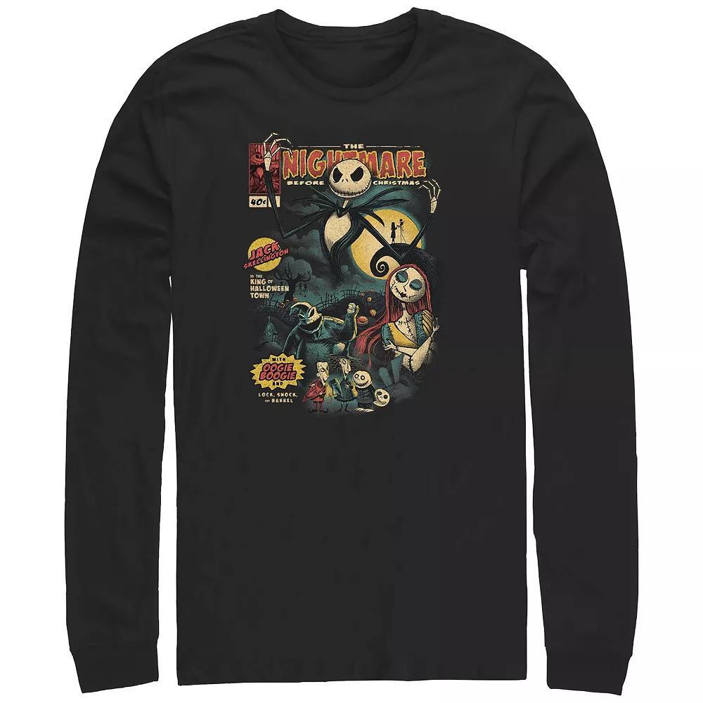 Disney's The Nightmare Before Christmas Graphic Novel Cover Long Sleeve Men's Graphic Tee,  Product Image