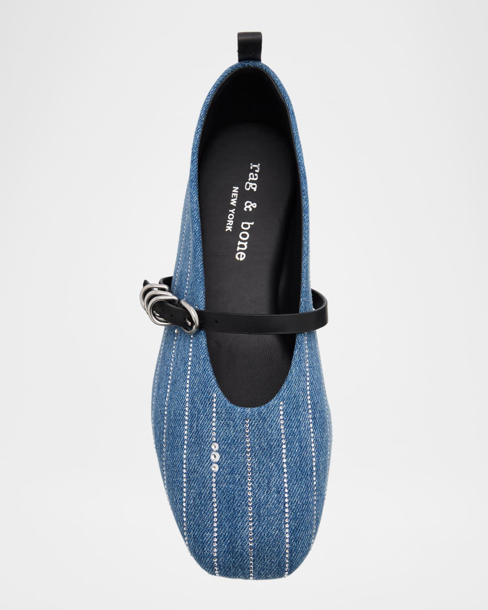 Spire Mary Jane Flats in Denim Product Image