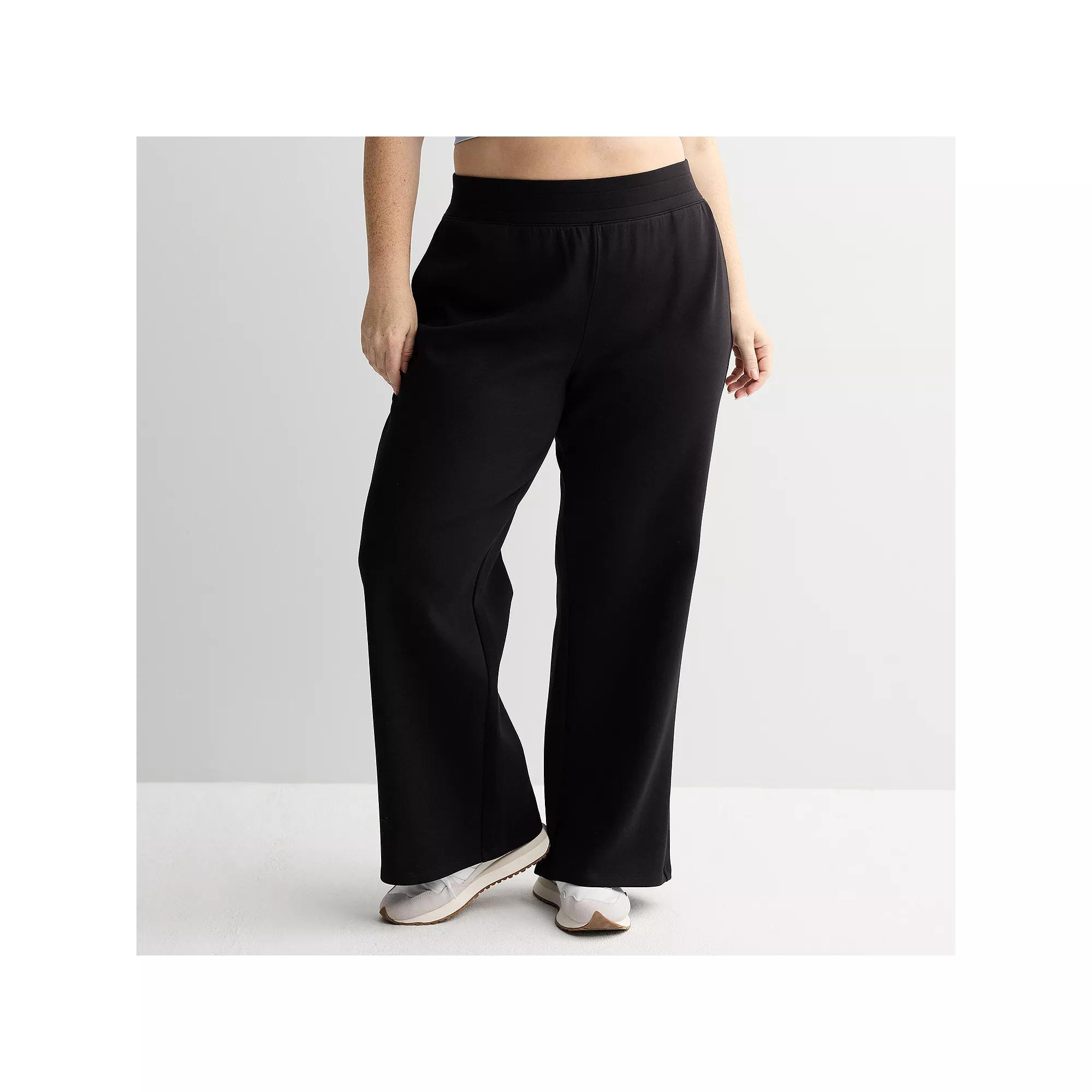 Plus Size Tek Gear® Ultracomfort Wide Leg Pants, Women's, Size: 2XL, Mineral Black Product Image