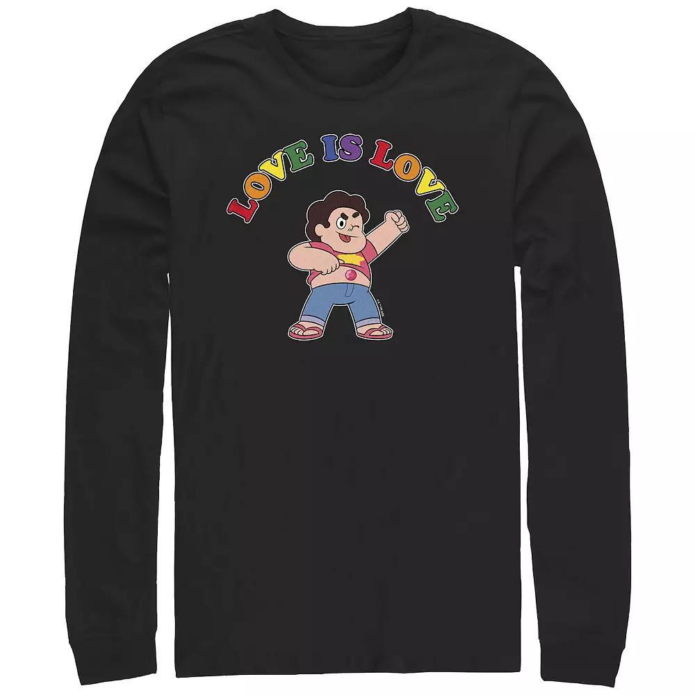 Men's Steven Universe Love Is Love Long Sleeve Graphic Tee,  Product Image