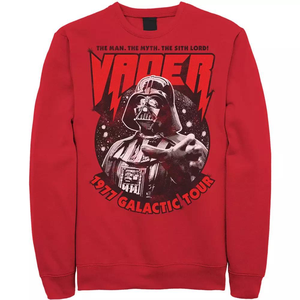 Men's Star Wars Vader 1977 Galactic Tour Metal Poster Sweatshirt, Size: 3XL, Red Product Image