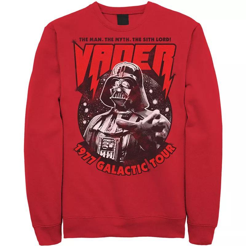 Men's Star Wars Vader 1977 Galactic Tour Metal Poster Sweatshirt, Size: Small, White Product Image