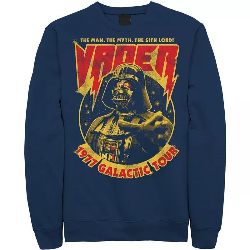 Men's Star Wars Vader 1977 Galactic Tour Metal Poster Sweatshirt, Size: XL, Blue Product Image