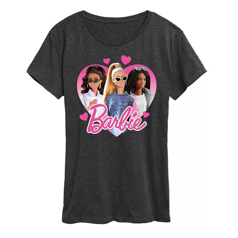 Women's Barbie® Group Heart Graphic Tee,  Product Image