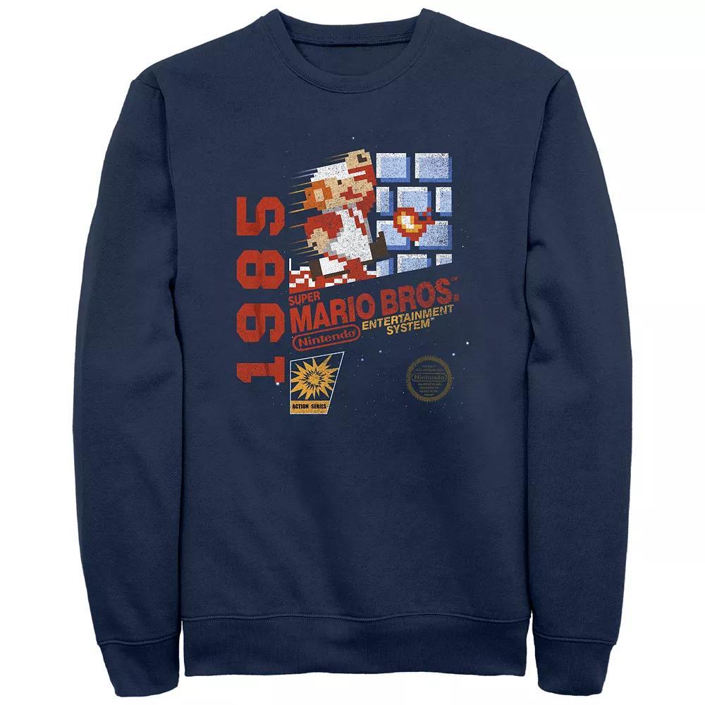 Men's Super Mario Bros NES Game Cover Graphic Fleece,  Product Image