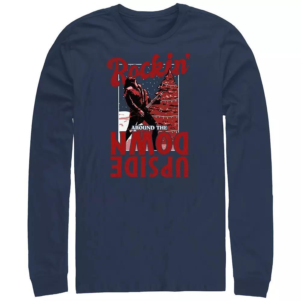 Big & Tall Stranger Things Rockin' Around The Upside Down Long Sleeve Graphic Tee, Men's,  Product Image