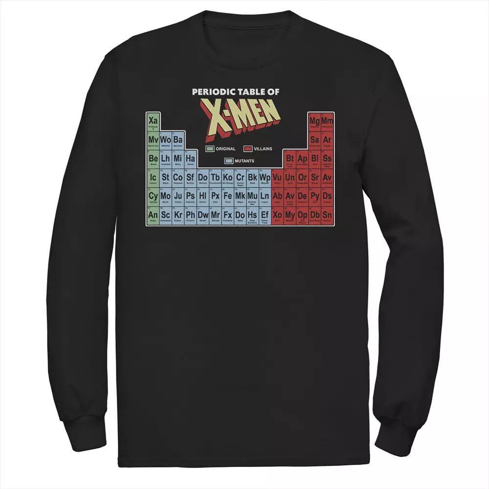 Men's Marvel Periodic Table Of X-Men Elements Graphic Tee, Size: Medium, Black Product Image