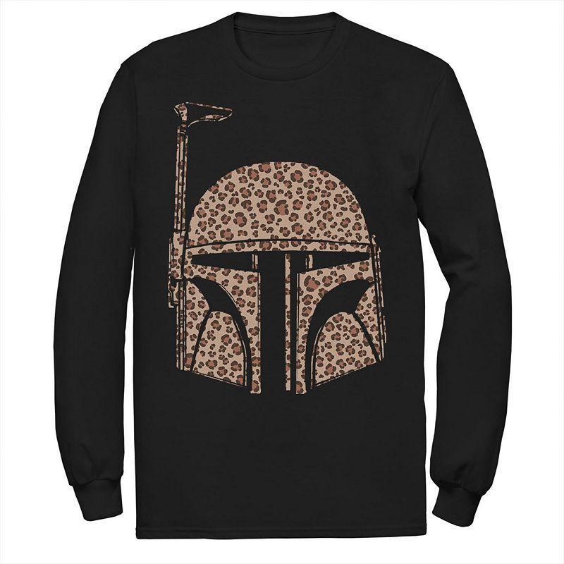 Men's Star Wars Boba Fett Helmet Cheetah Print Fill Tee,  Product Image