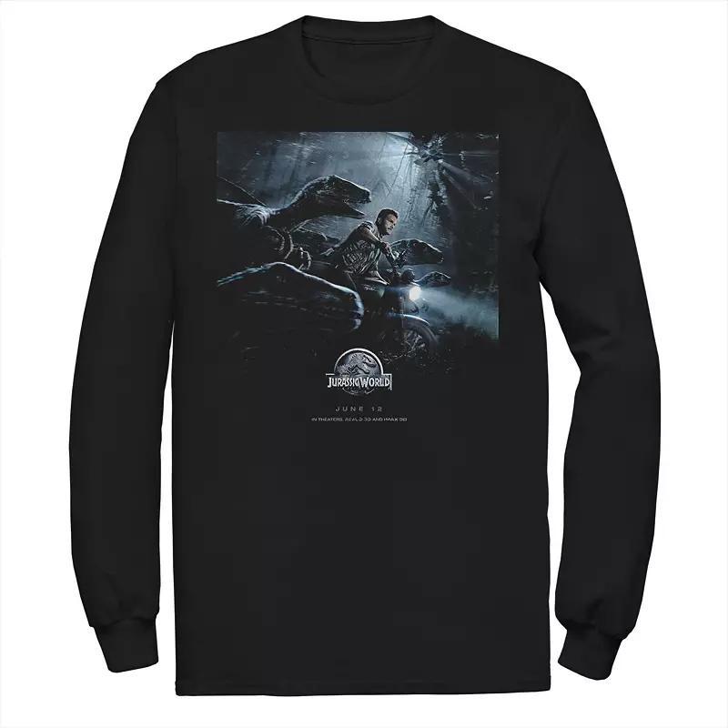 Men's Marvel Iron Man Glitched Poster Long Sleeve Graphic Tee, Size: Large, Black Product Image