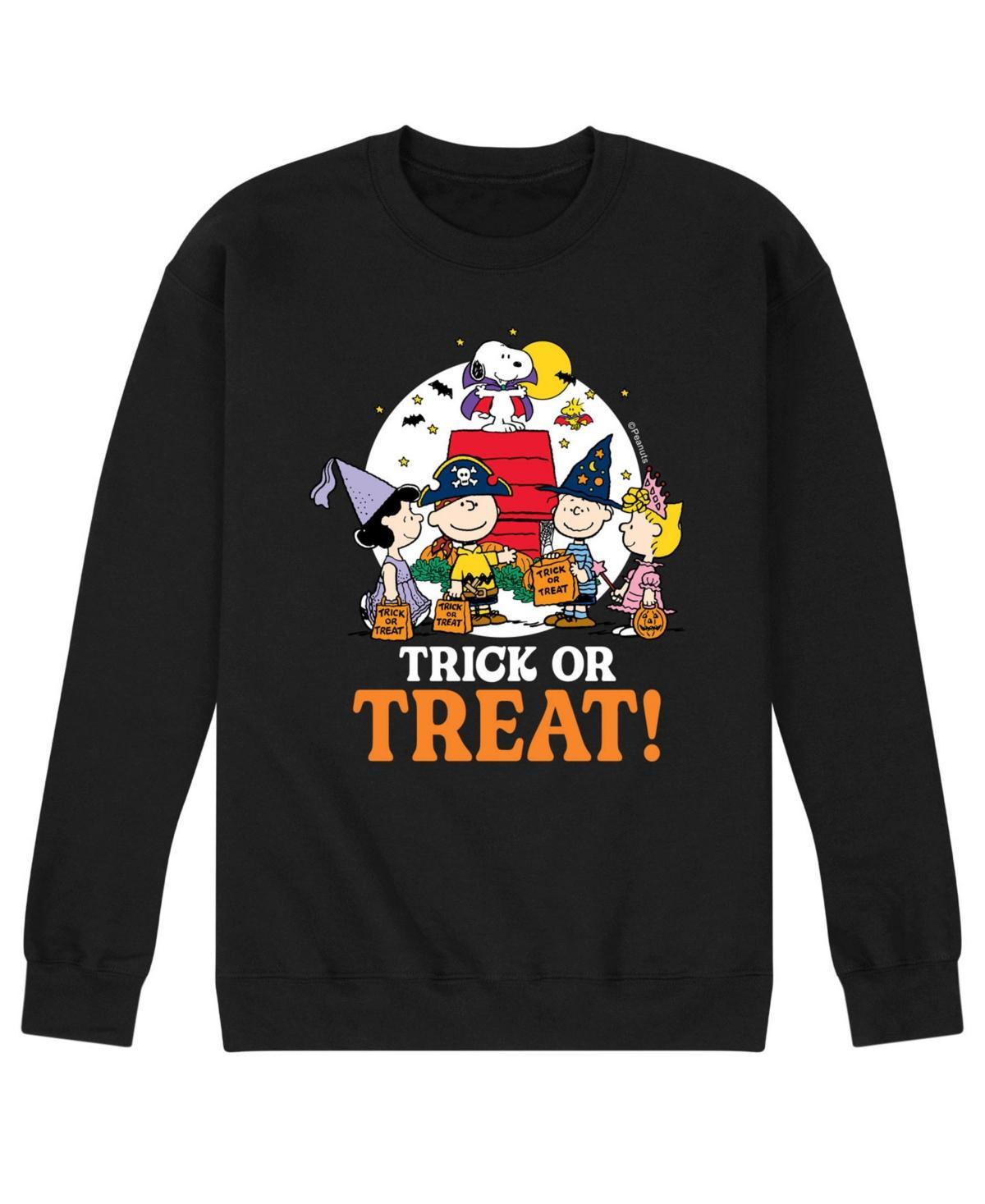 Airwaves Mens Peanuts Trick or Treating Fleece T-shirt Product Image