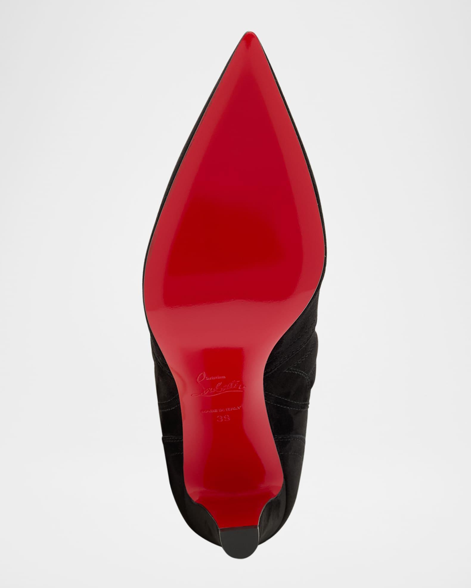 Santia Suede Red Sole Booties Product Image