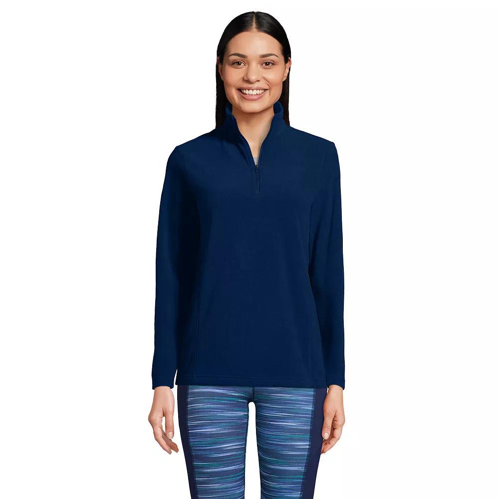 Petite Lands' End 1/4-Zip Fleece Pullover, Women's,  Product Image