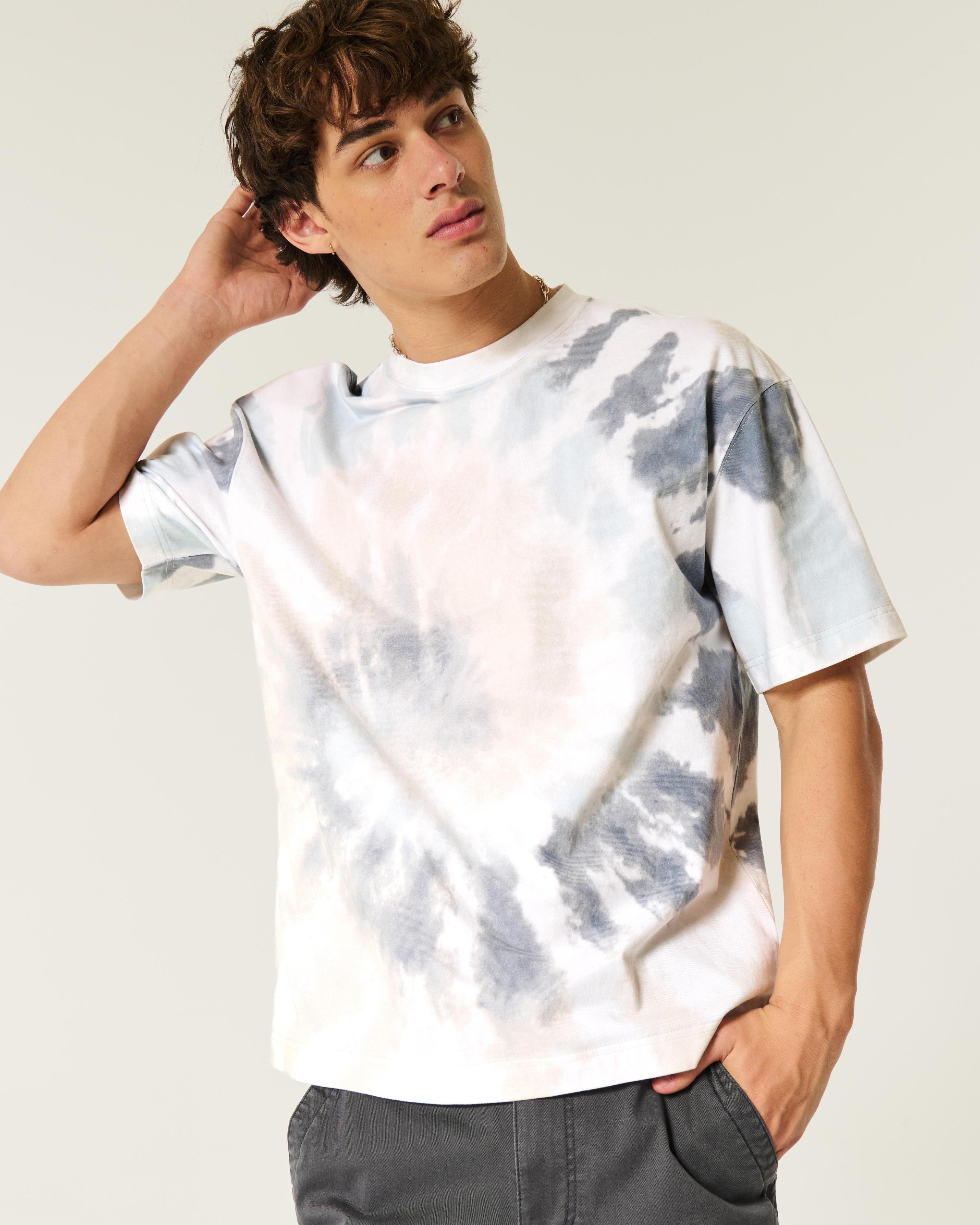 Boxy Heavyweight Washed Cotton Crew T-Shirt Product Image