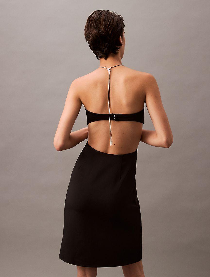 Halter Cut Out Mini Dress Product Image