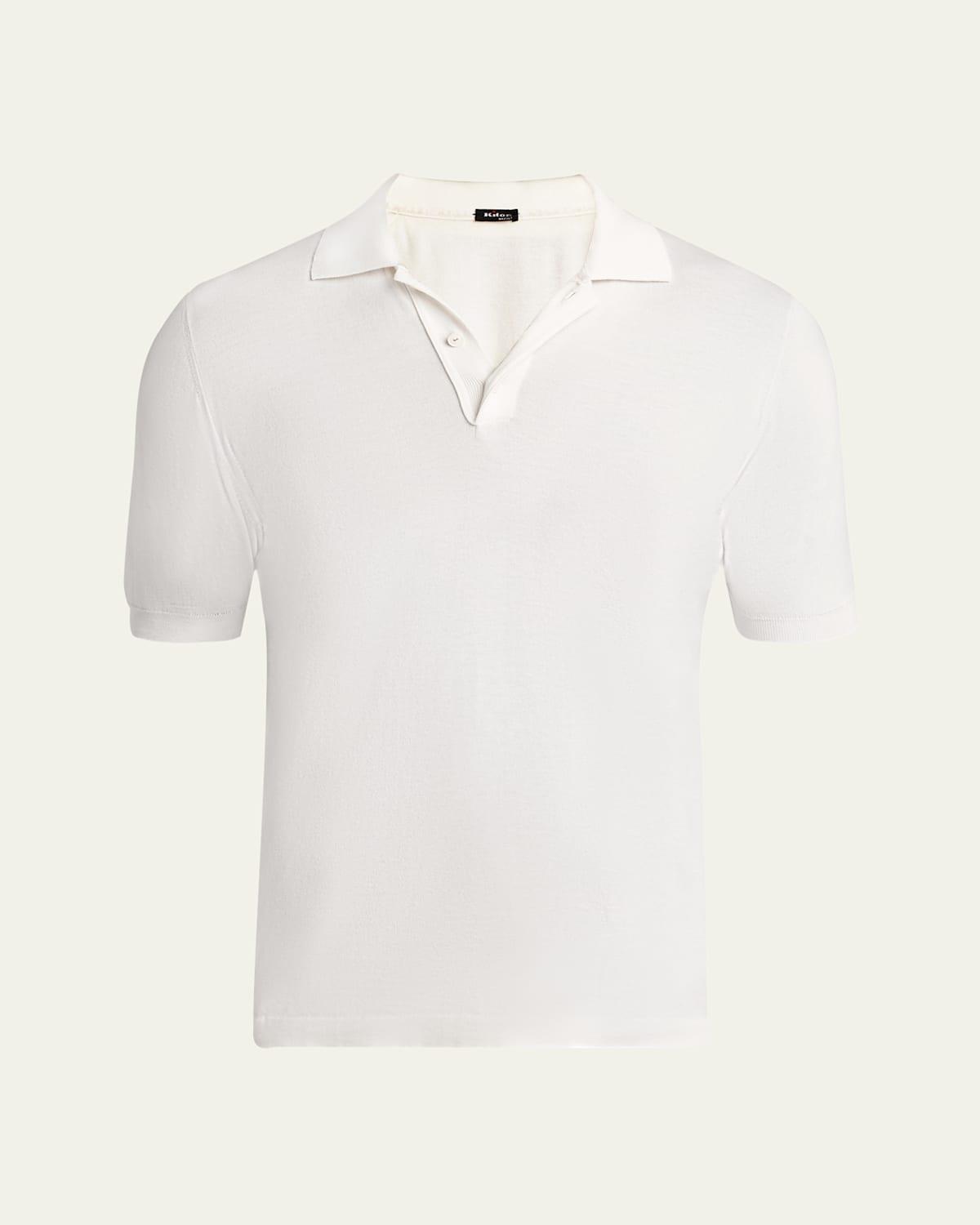 Mens Sea Island Cotton Knit Polo Shirt Product Image