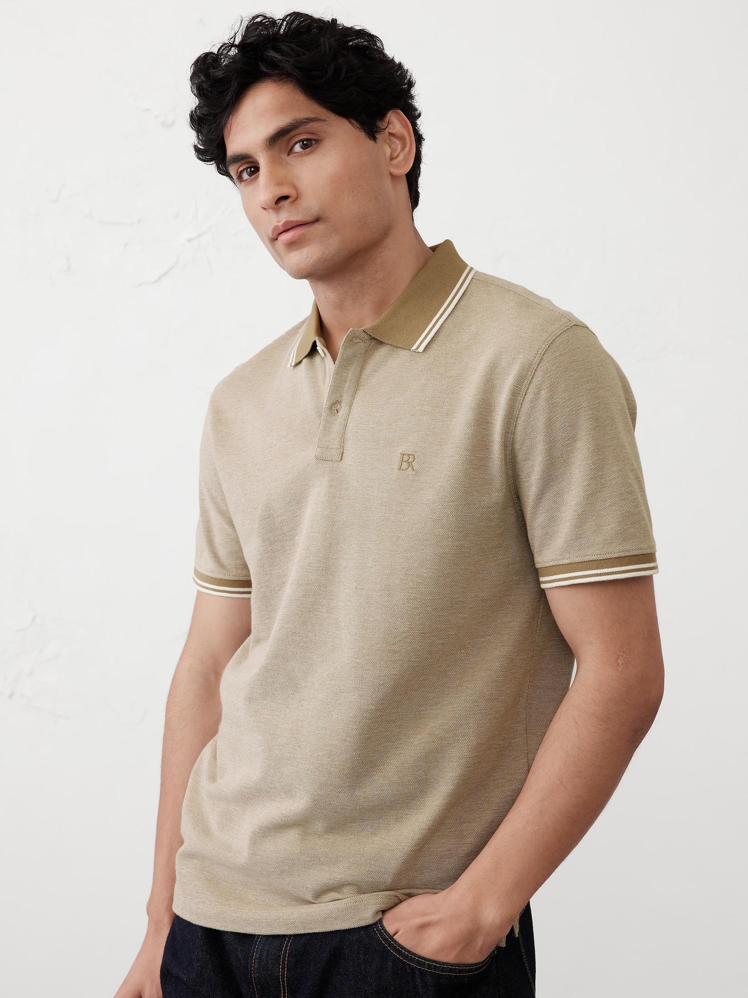 Slim Cotton Pique Polo Product Image