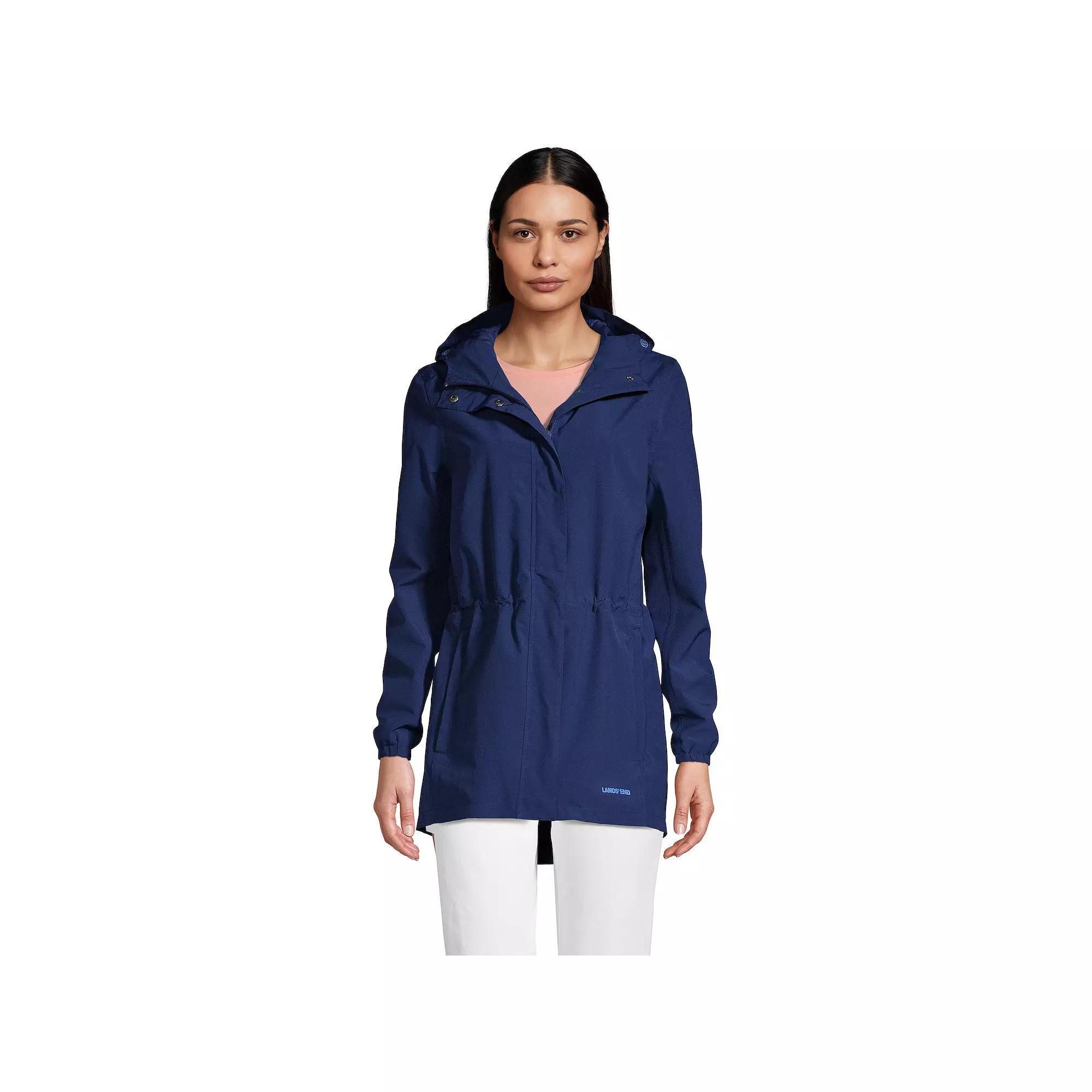 Women's Lands' End Hooded Packable Raincoat,  Product Image