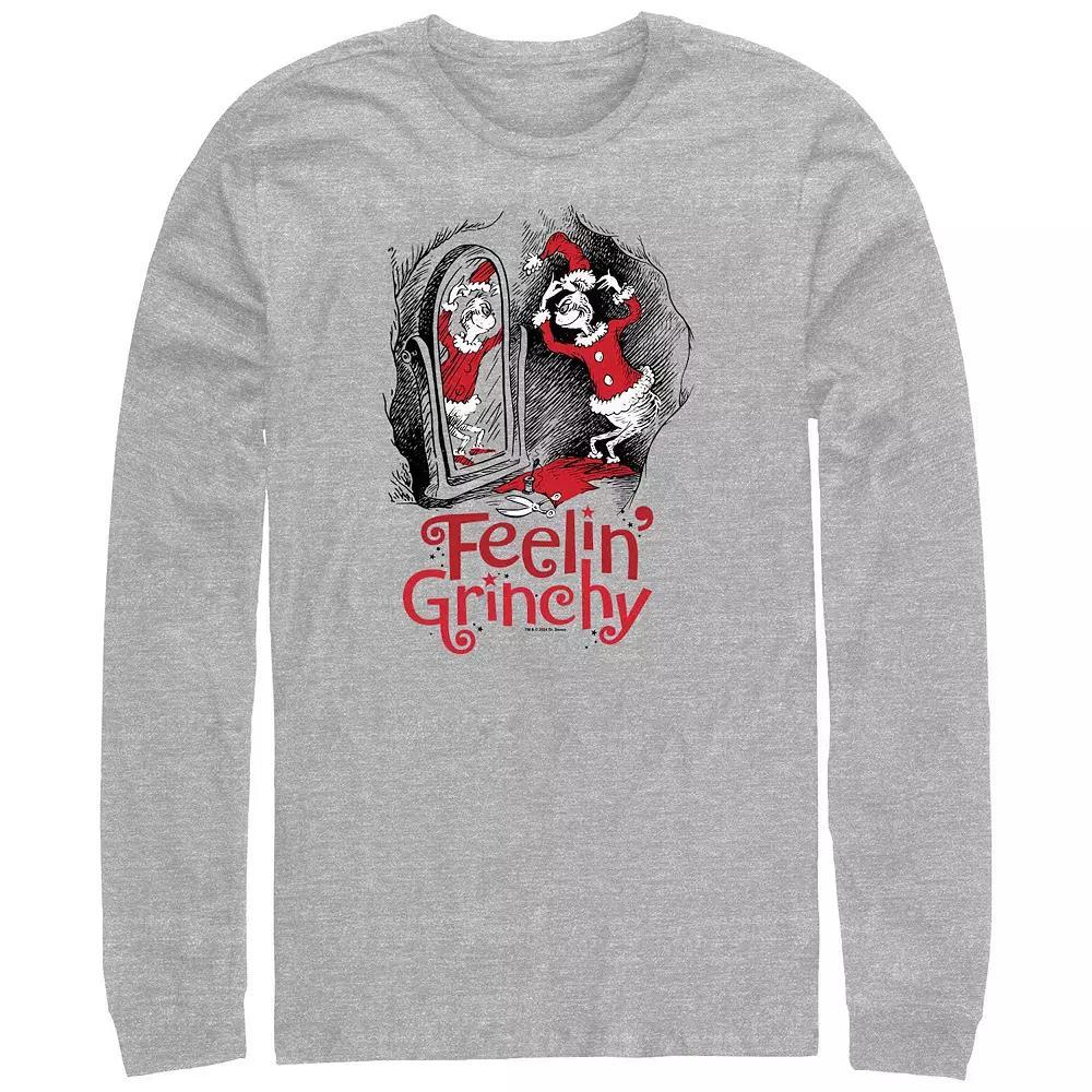 Big & Tall Dr. Seuss Feeling Grinchy Long Sleeve Graphic Tee, Men's,  Product Image