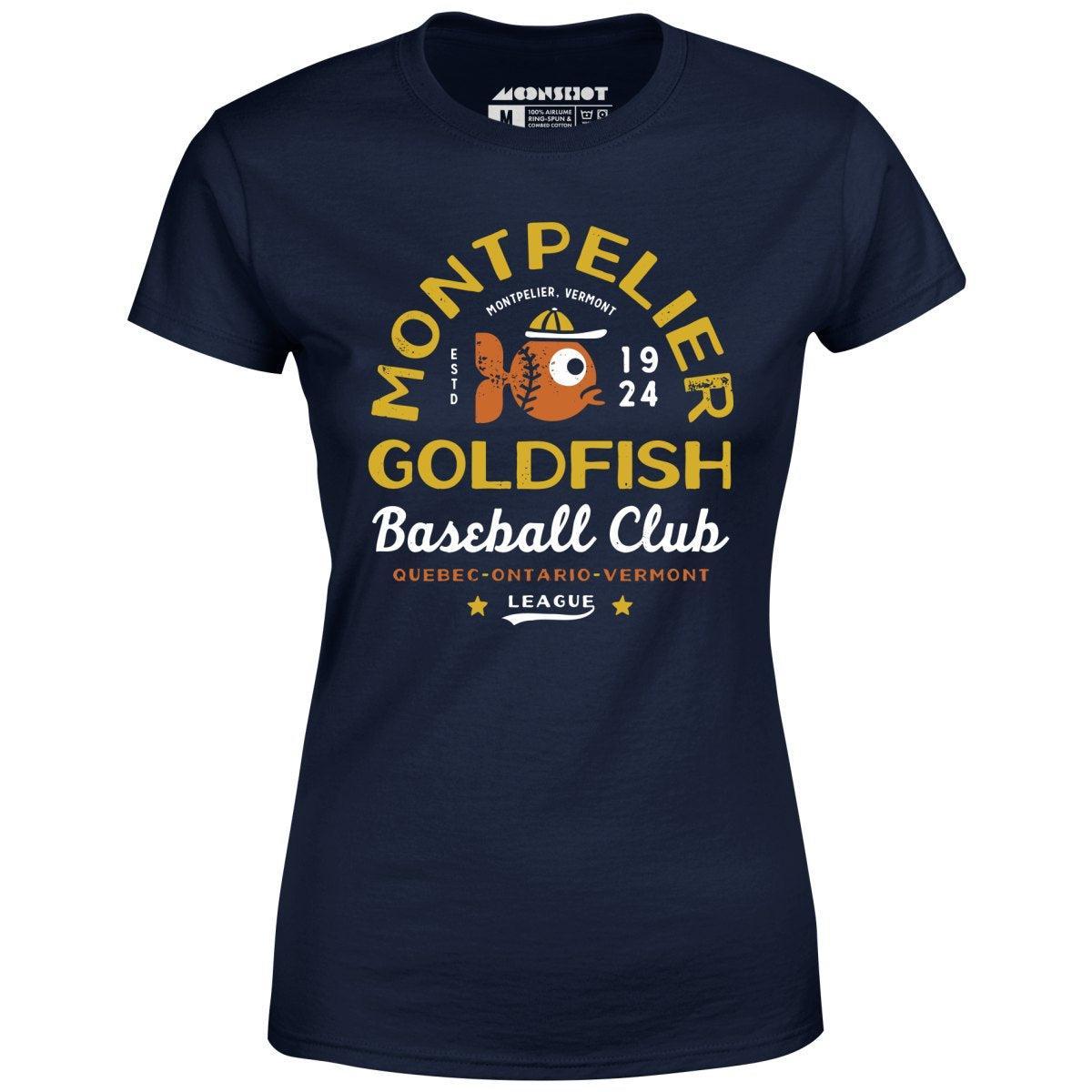 Montpelier Goldfish - Vermont - Vintage Defunct Baseball Teams - Women's T-Shirt Female Product Image
