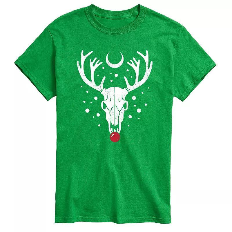 Big & Tall Reindeer Skull Tee, Men's, Size: 4XL Tall, Black Product Image