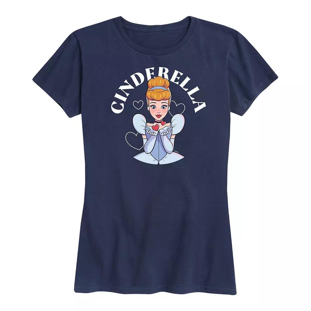 Disney Princess Cinderella Women's Kiss Graphic Tee, Girl's,  Product Image
