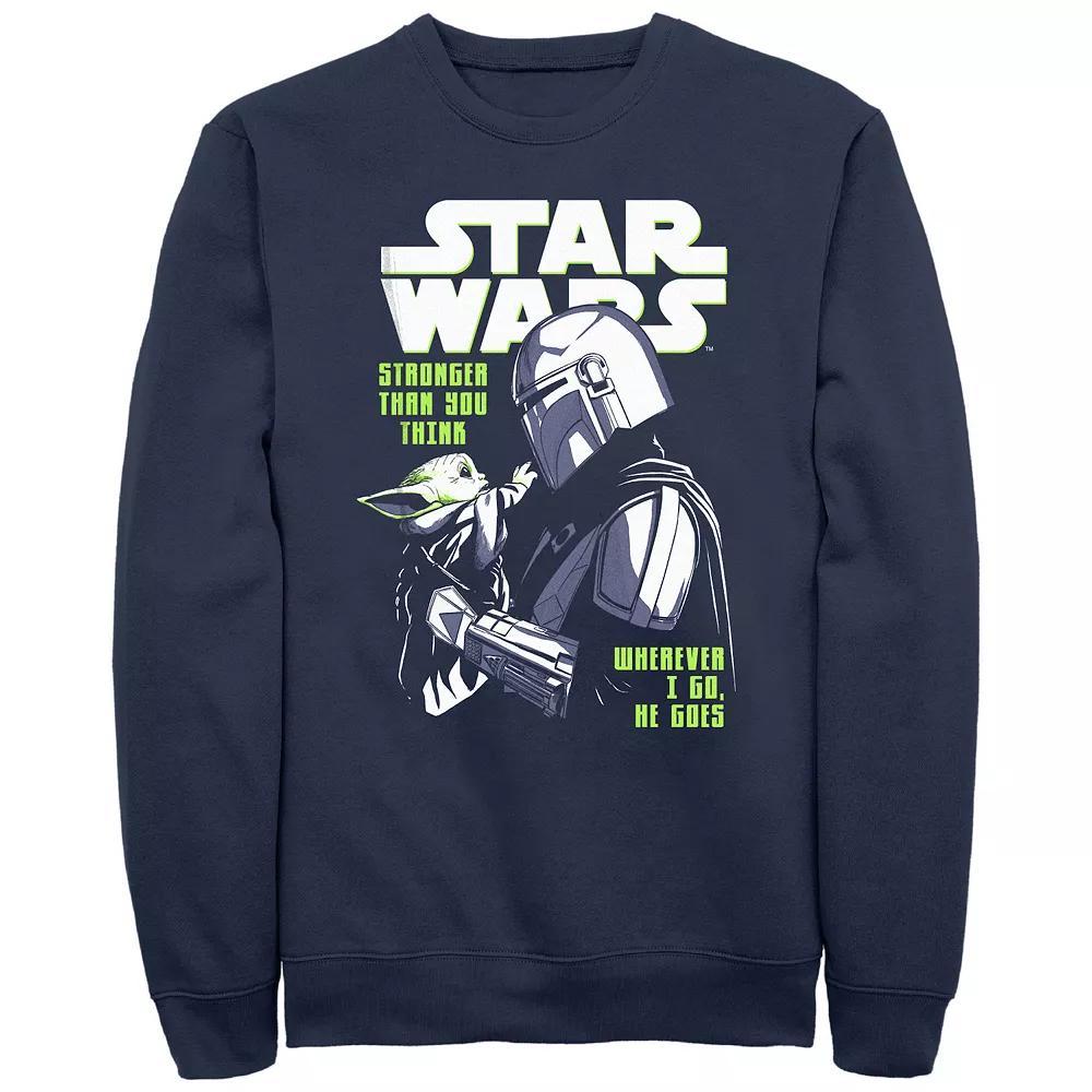 Men's The Mandalorian Star Wars Stronger Than You Think Graphic Fleece,  Product Image