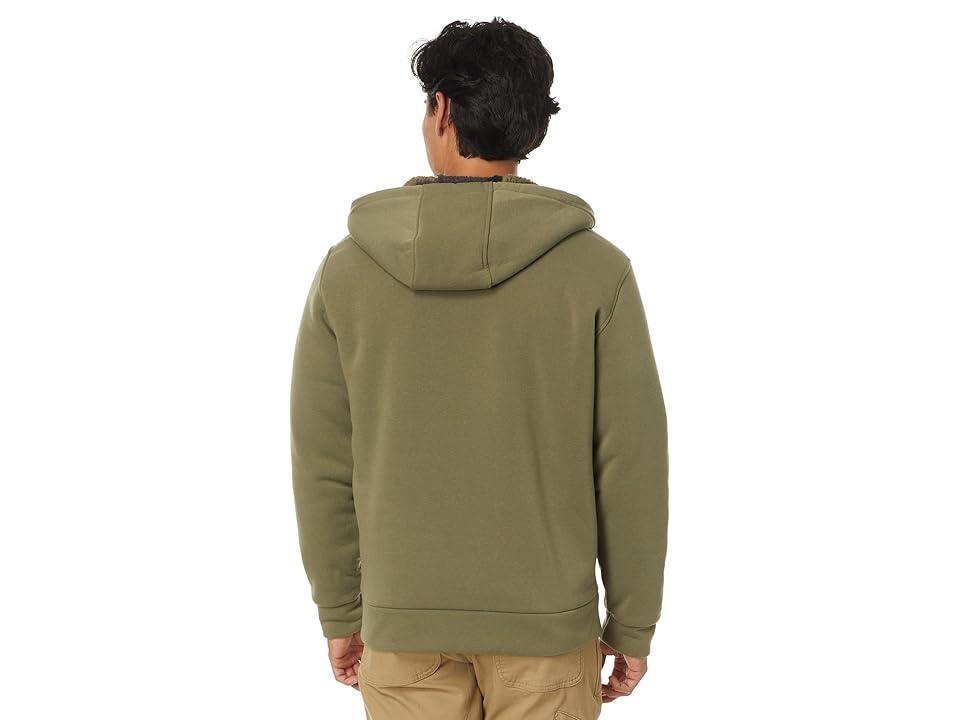 U.S. POLO ASSN. USPA Solid Full Zip Camo Lined Sherpa Hoodie (Urban Jungle) Men's Coat Product Image