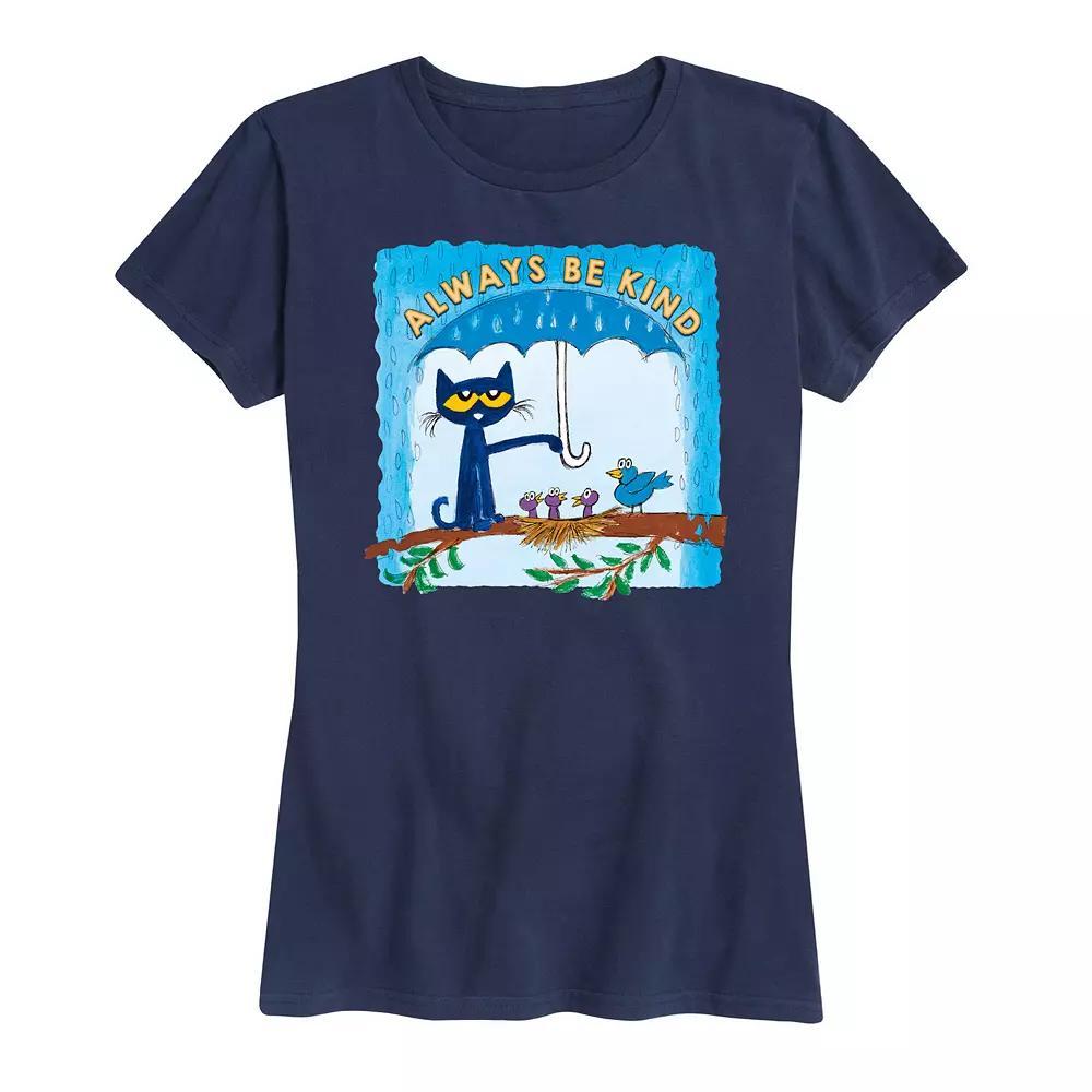 Women's Pete The Cat Always Be Kind Umbrella Graphic Tee, Girl's,  Product Image
