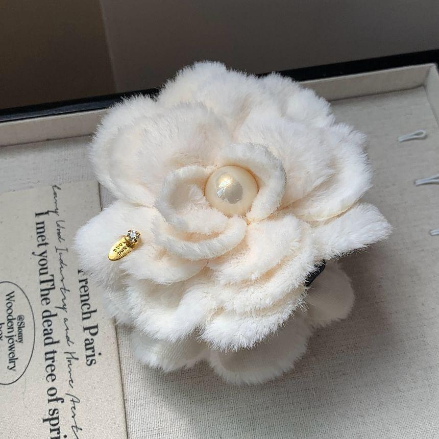 Faux Pearl Flower Hair Claw Product Image