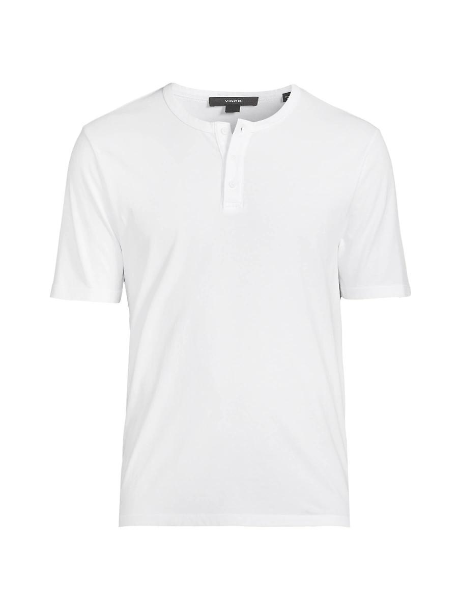 Mens Garment-Dyed Cotton Henley Product Image