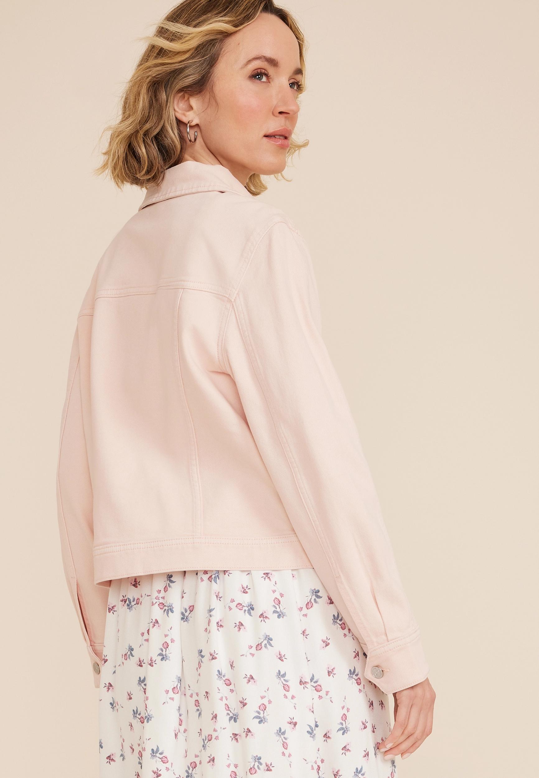 Maurices Womens Color Denim Work Jacket Product Image