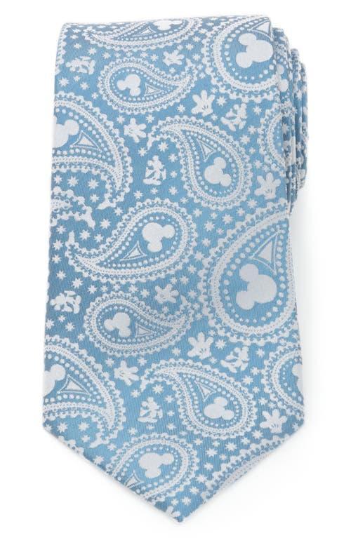 Mens Mickey Mouse Paisley Silk Tie Product Image