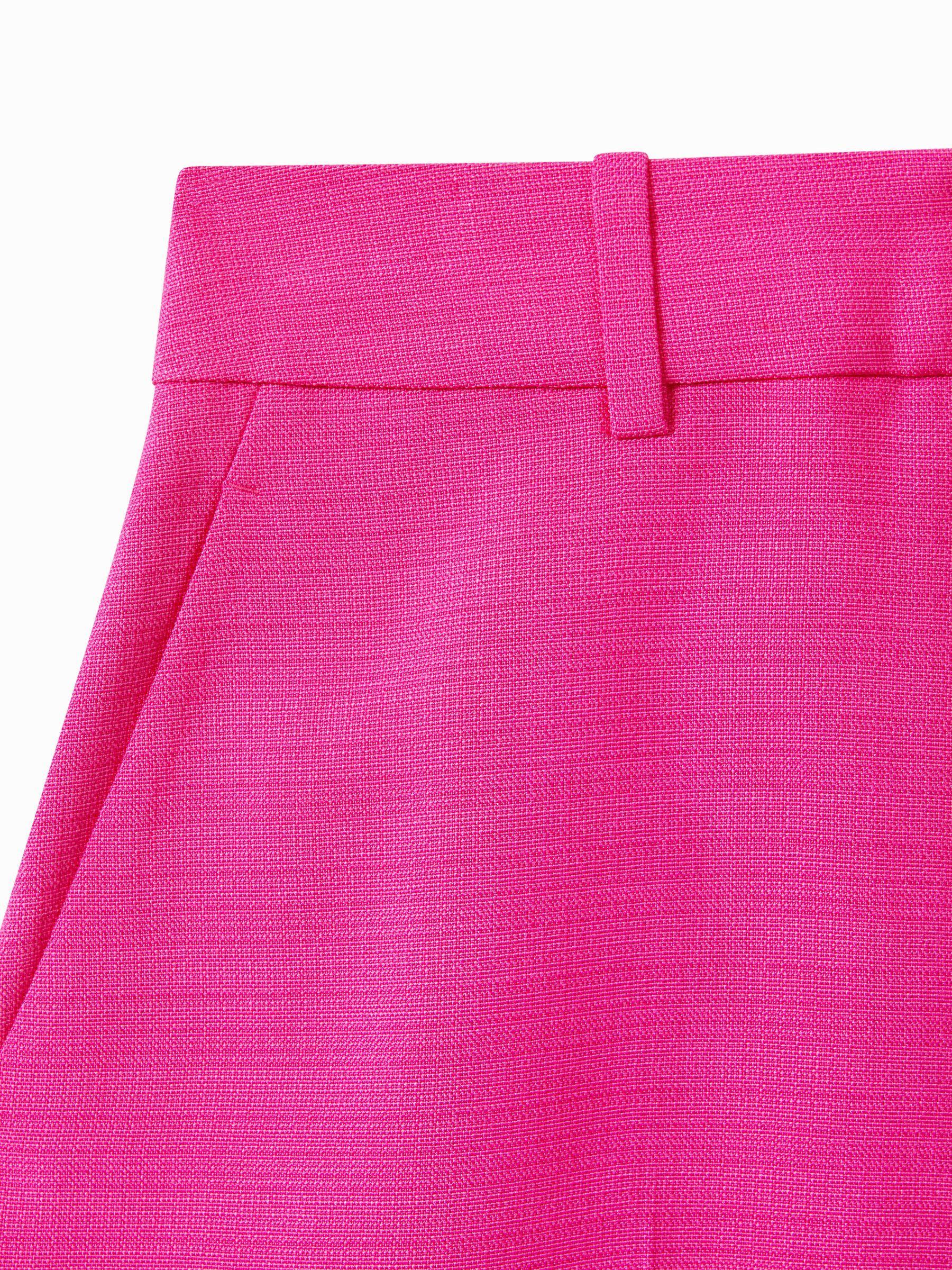 Tailored Textured Suit Shorts in Pink Product Image