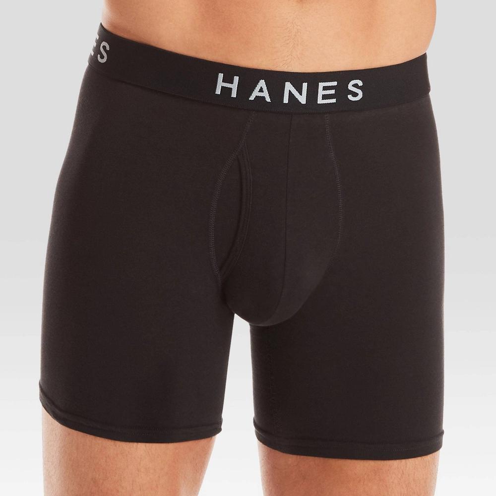 Hanes Premium Mens Boxer Briefs 5pk - Black M Product Image