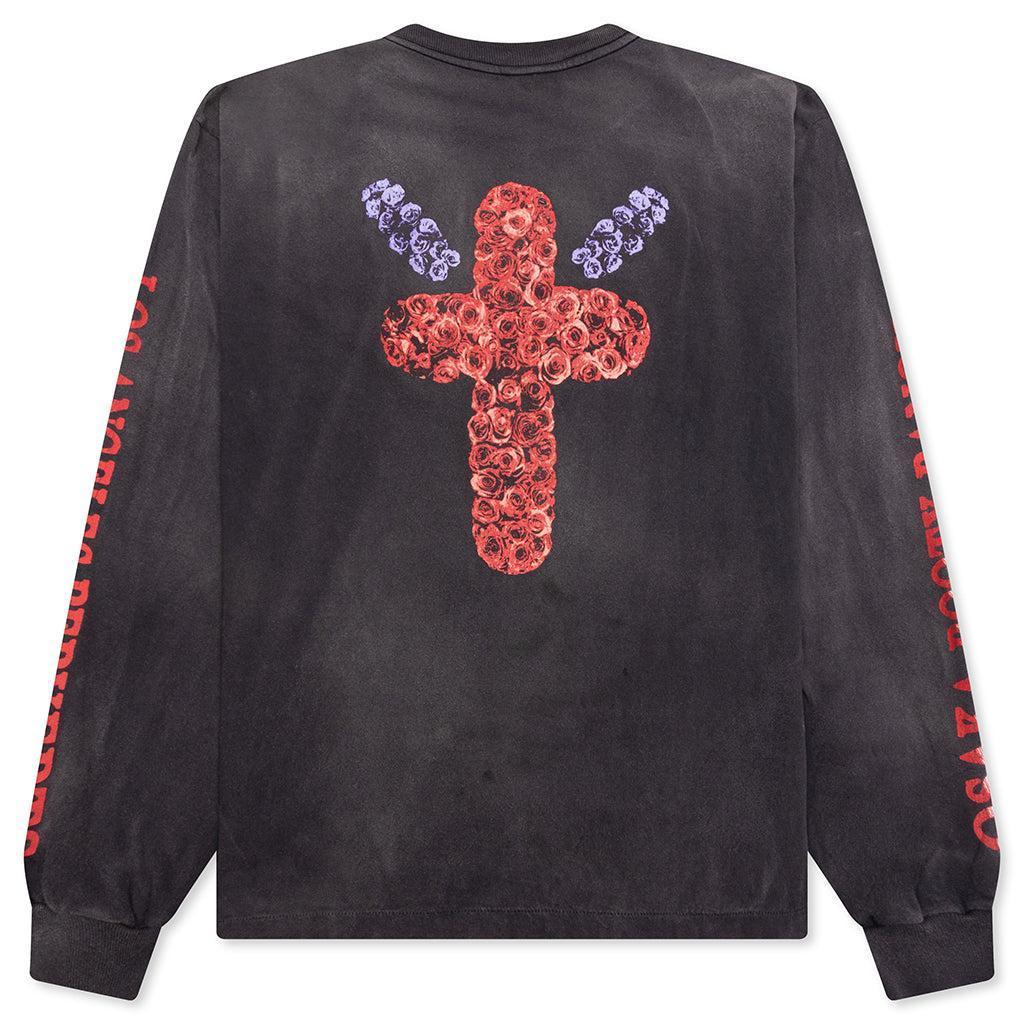 Saint Michael x Born x Raised Born Saint L/S Tee - Black Male Product Image