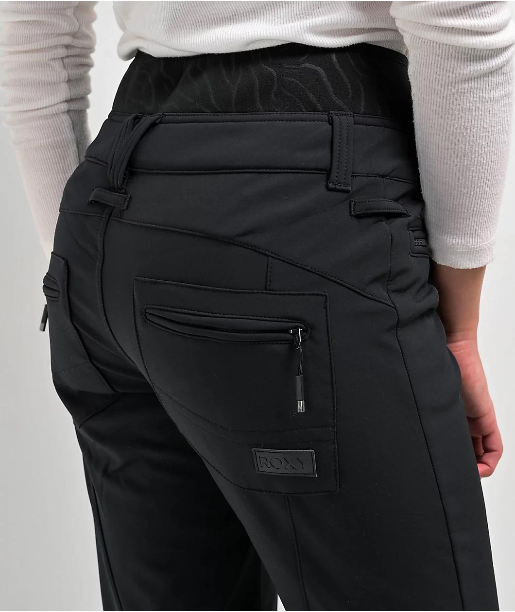 Roxy Rising High 15K Black Snow Pants Product Image