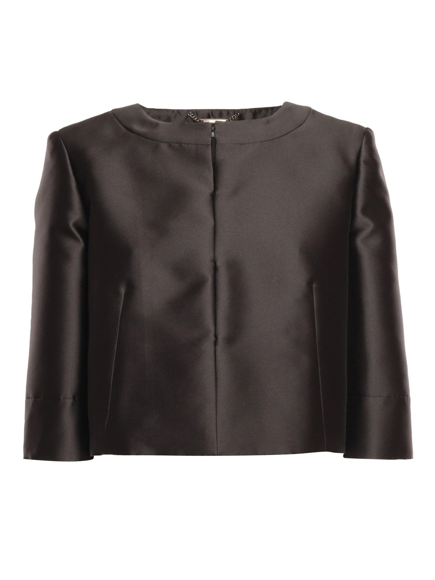 ALBERTA FERRETTI Crop Jacket In Black Product Image