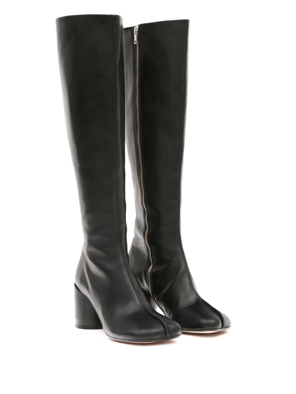 knee-high leather boots Product Image