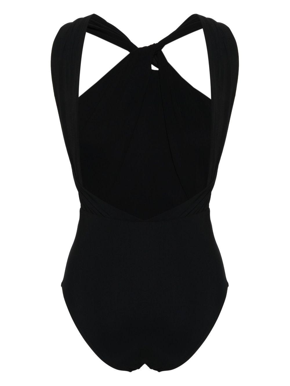 ZIMMERMANN Ottie Halterneck Swimsuit In Black Product Image