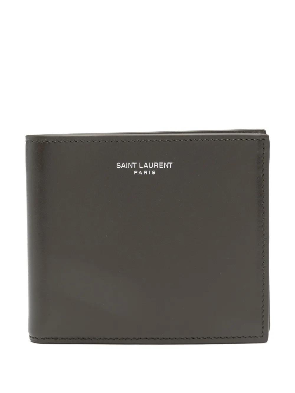 SAINT LAURENT Leather Wallet In Brown Product Image