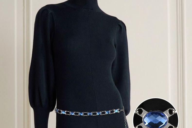 Rhinestone Chain Belt Product Image