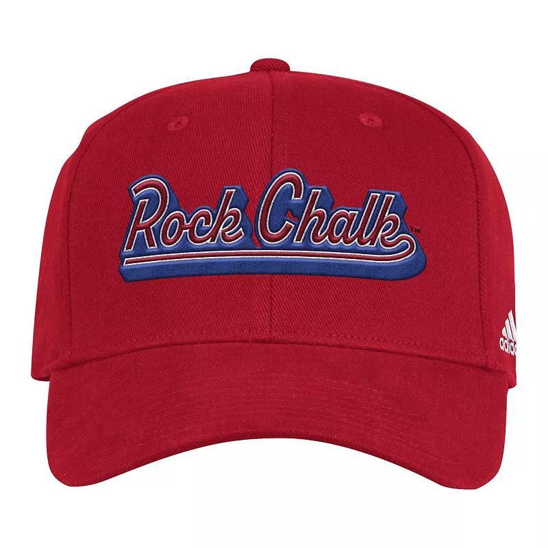 Mens adidas Kansas Jayhawks Chant Flex Hat Product Image