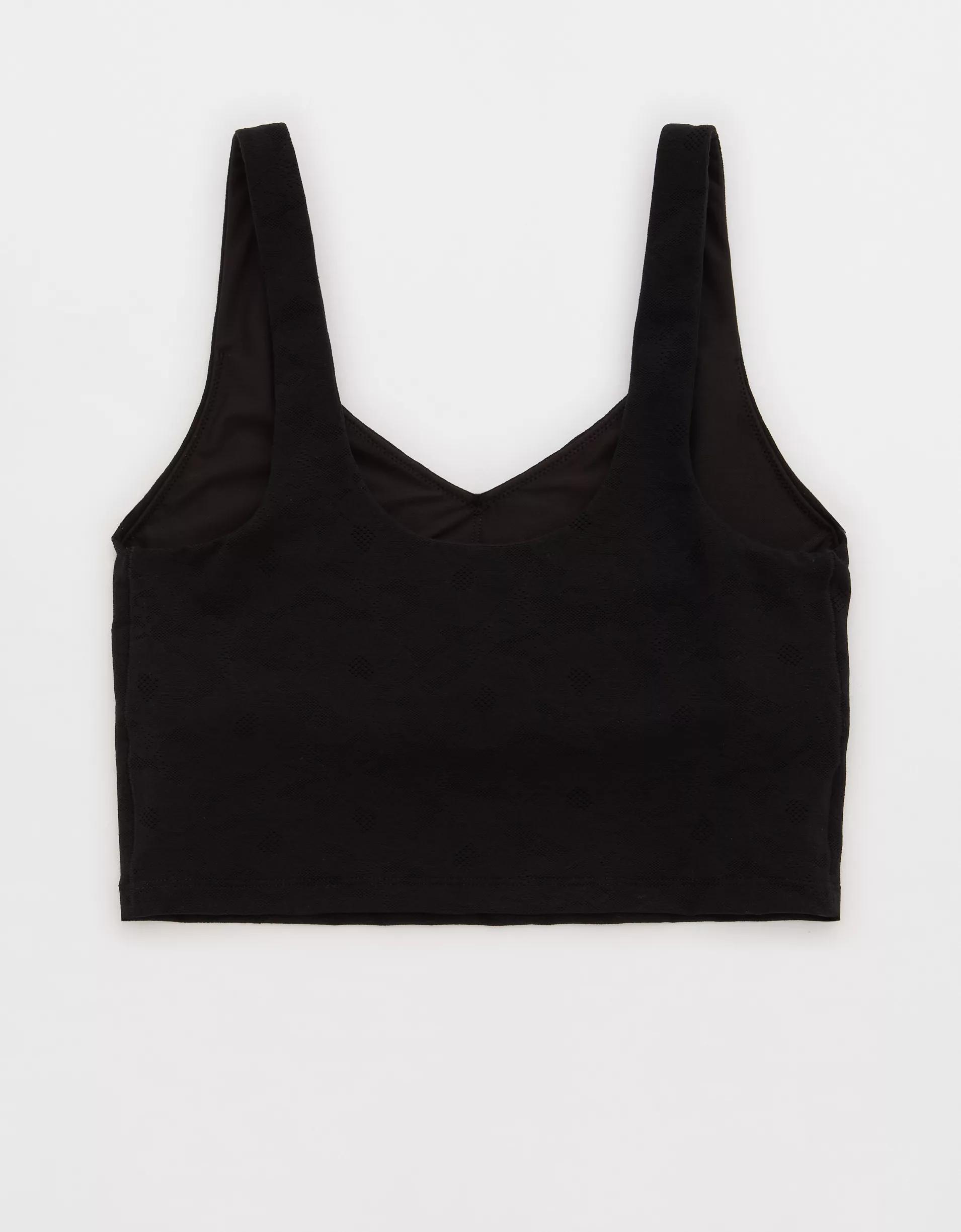 OFFLINE By Aerie Lace Low Key Longline Sports Bra Product Image